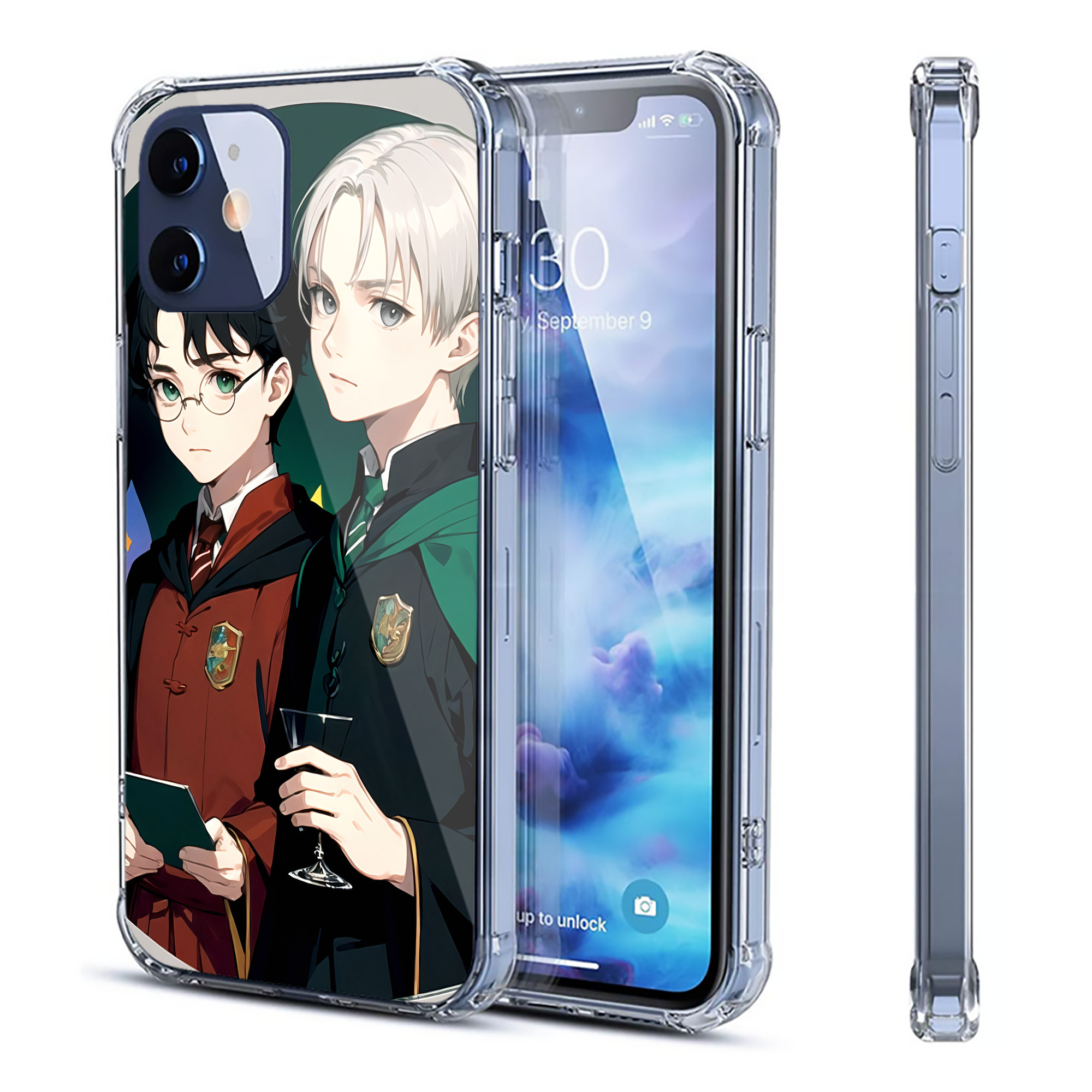 （画像用） Harry Potter ハリー・ポッターシリーズ 【iPhone 12シリーズ対応】透明スマホケース（クリアソフトケース）